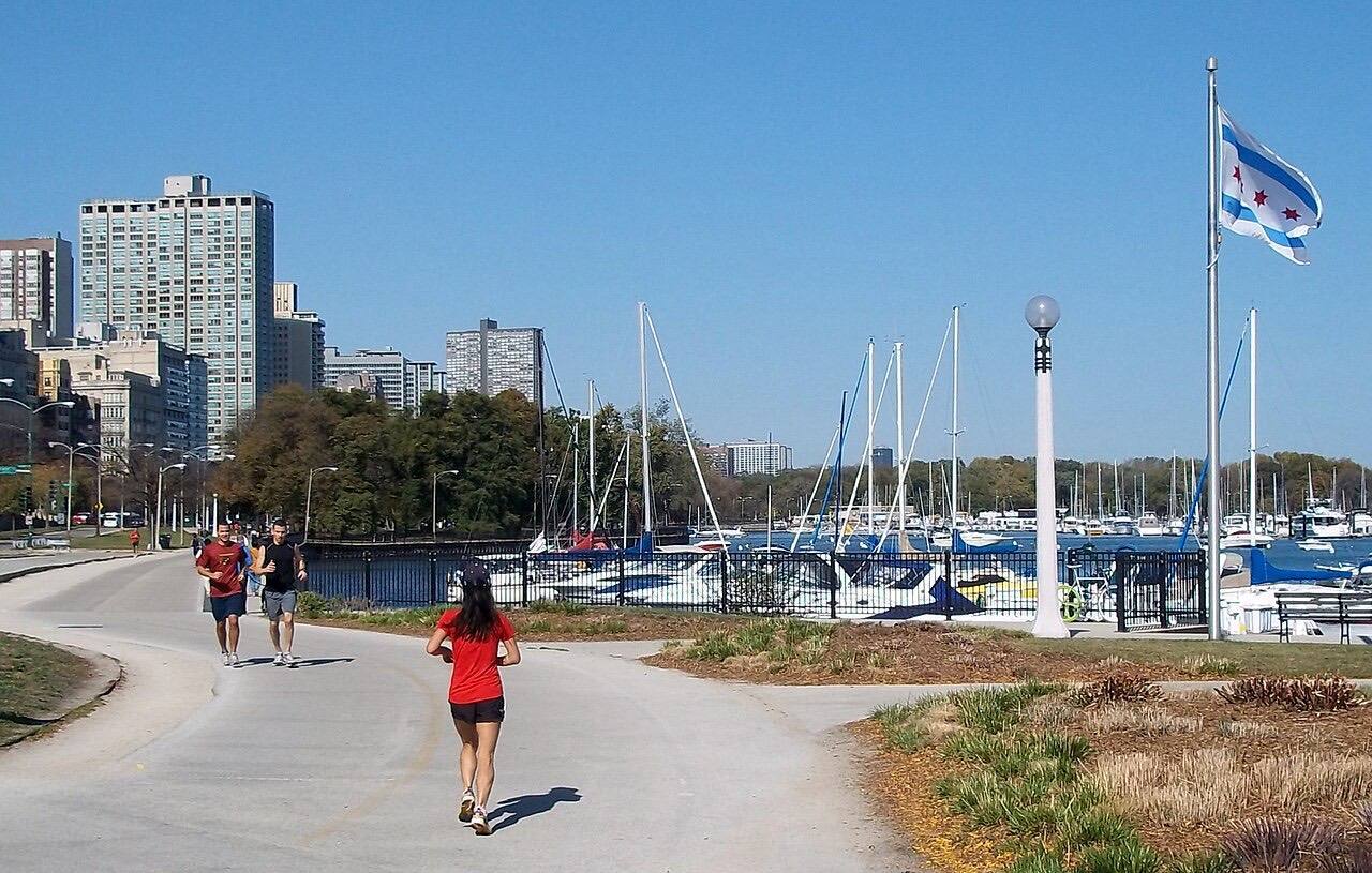 Chicago Lake front bike trail