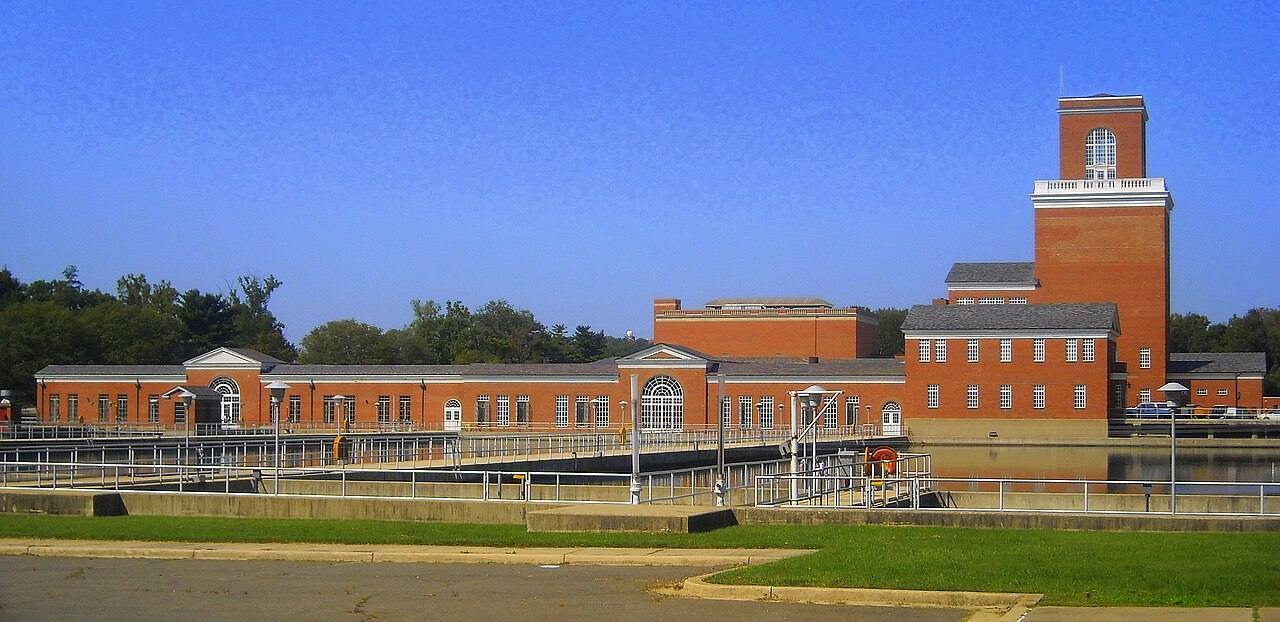 The Dalecarlia Water Treatment Plant located at 5900 MacArthur Boulevard, NW in the Palisades neighborhood of Washington, D.C.